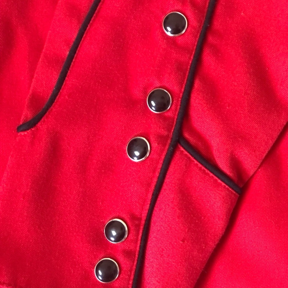 Scully Red Pearl Snap Button Down Sz L - image 4